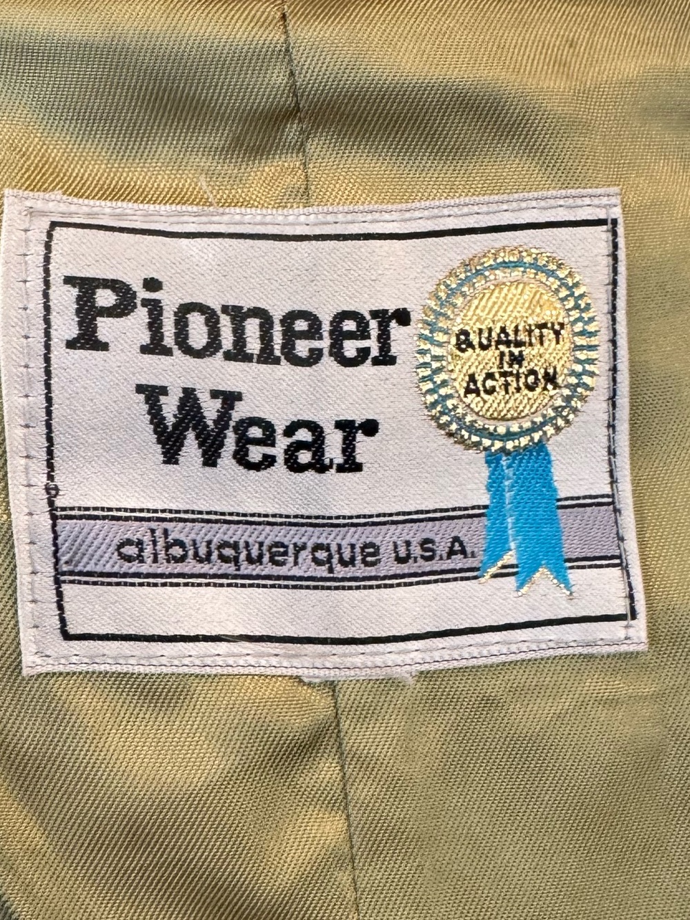 Vintage Pioneer Wear Genuine Leather Suede Fringe Two Tone Brown 70s Jacket Coat - Picture 3 of 12